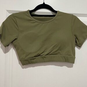 NVGTN Sage Green Women's Crop Top